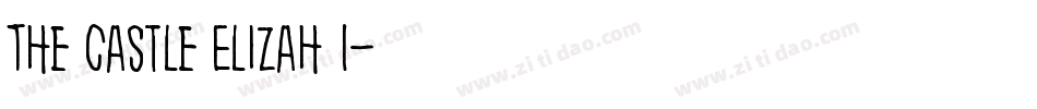 The Castle Elizah I字体转换